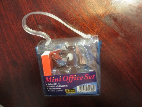 Mini office set - set, hellblau