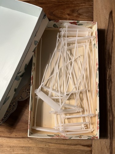 Heftbügel plastik weiß - plastik,,